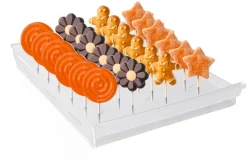 Présentoir en PVC pour mini bâtonnets glacés et sucettes Silikomart