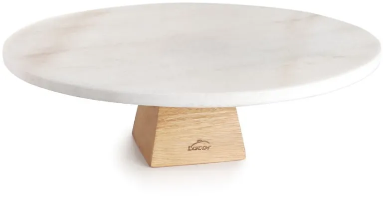 Présentoir Naturale bois et marbre Ø 30 cm Lacor