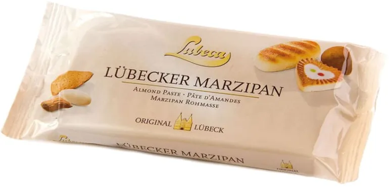 Pâte d'amande Suprême 52% origine Méditerranée 200 g Lubeca