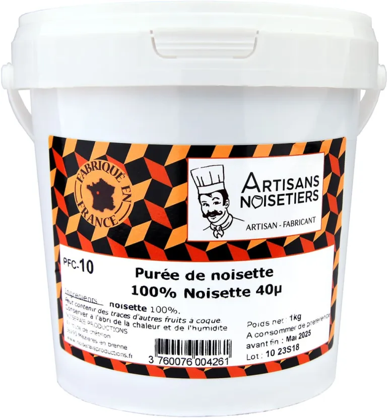 Pâte de noisette 100% 1 kg Noiseraie