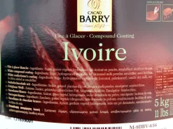 Pâte à glacer ivoire 5 kg Cacao Barry