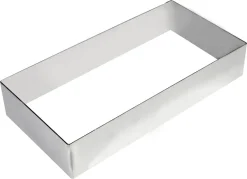 Rectangle inox 24 x 12 x ht 4,5 cm Gobel