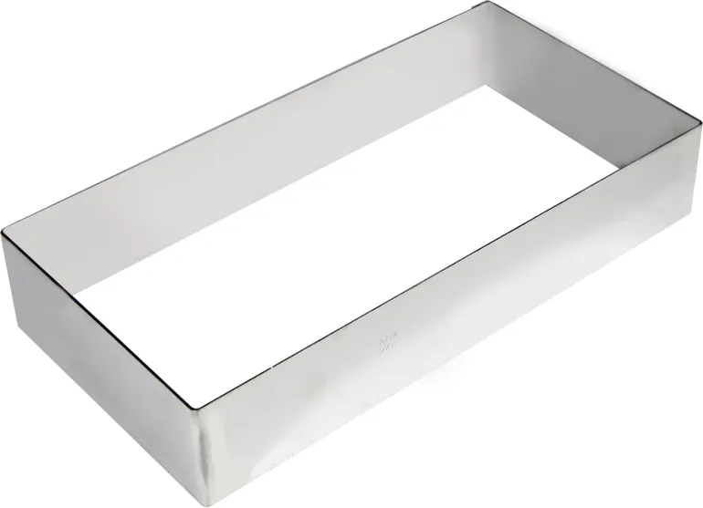 Rectangle inox 24 x 12 x ht 4,5 cm Gobel