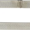 Rectangle à tarte perforé inox Bord arrondi 9 x 5 cm Mallard Ferrière