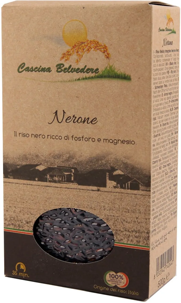 Riz noir Nerone 500 g Belvédère