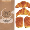 Sac à croissants kraft (x 1000) N°107 - brioche 7 croissants