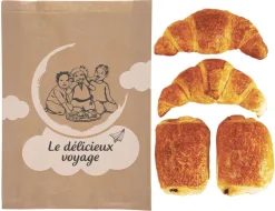 Sac à croissants kraft (x 1000) N°105 5 croissants