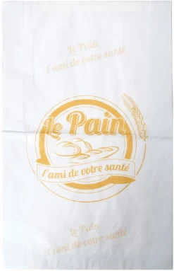 Sac pour pain coupé (x 250) Kraft blanc 40 g 42 x 25 cm