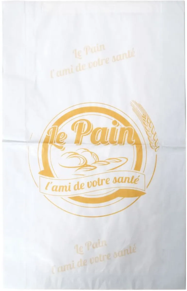 Sac pour pain coupé (x 250) Kraft blanc 40 g 42 x 25 cm