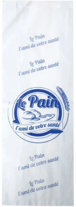 Sac pour pain coupé (x 250) Kraft blanc 40 g 49 x 17 cm