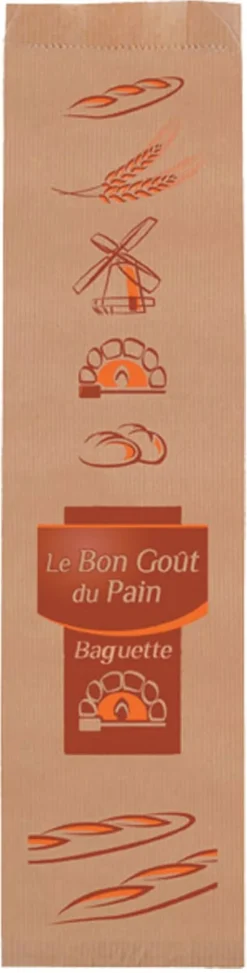 Sacs à baguette (x 1000) Kraft brun
