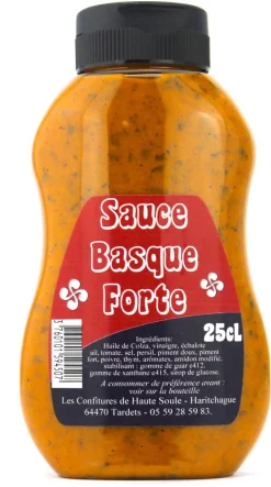 Sauce basque forte 25 cl Confitures de Haute Soule
