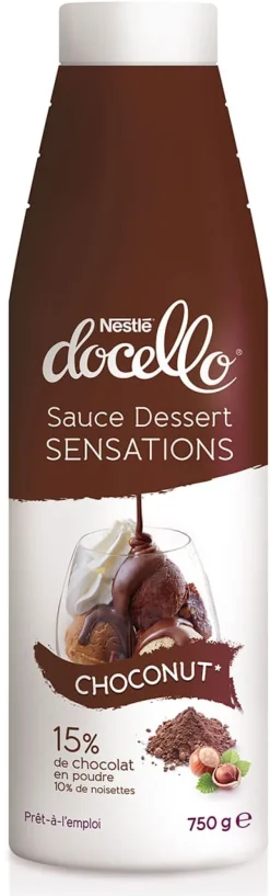 Sauce chocolat noisette Docello 750 g Nestlé