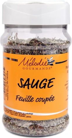 Sauge feuilles coupées 60 g Mélodie Gourmande