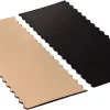 Semelle à bûche or & noir bords festonnés 24 x 10 cm (x 50) Tradiser