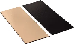 Semelle à bûche or & noir bords festonnés 34 x 10 cm (x 50) Meilleur du Chef