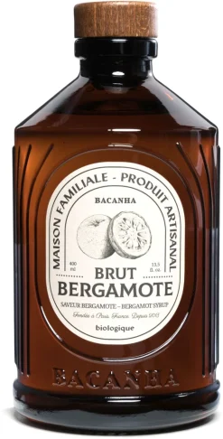 Sirop Bio bergamote 40 cl Bacanha