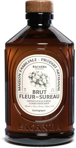 Sirop Bio fleur de sureau 40 cl Bacanha