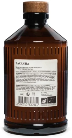 Sirop Bio Noix de Coco 40 cl Bacanha