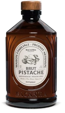 Sirop Bio pistache 40 cl Bacanha