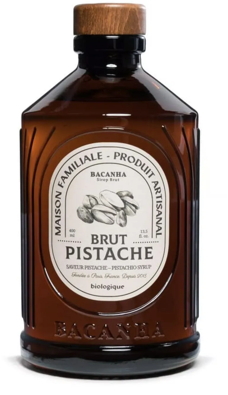 Sirop Bio pistache 40 cl Bacanha
