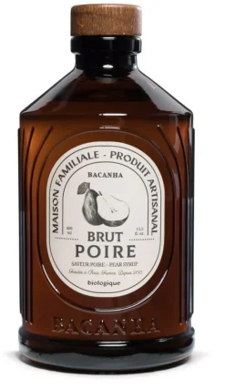 Sirop Bio poire 40 cl Bacanha