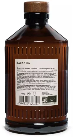 Sirop violette 40 cl Bacanha