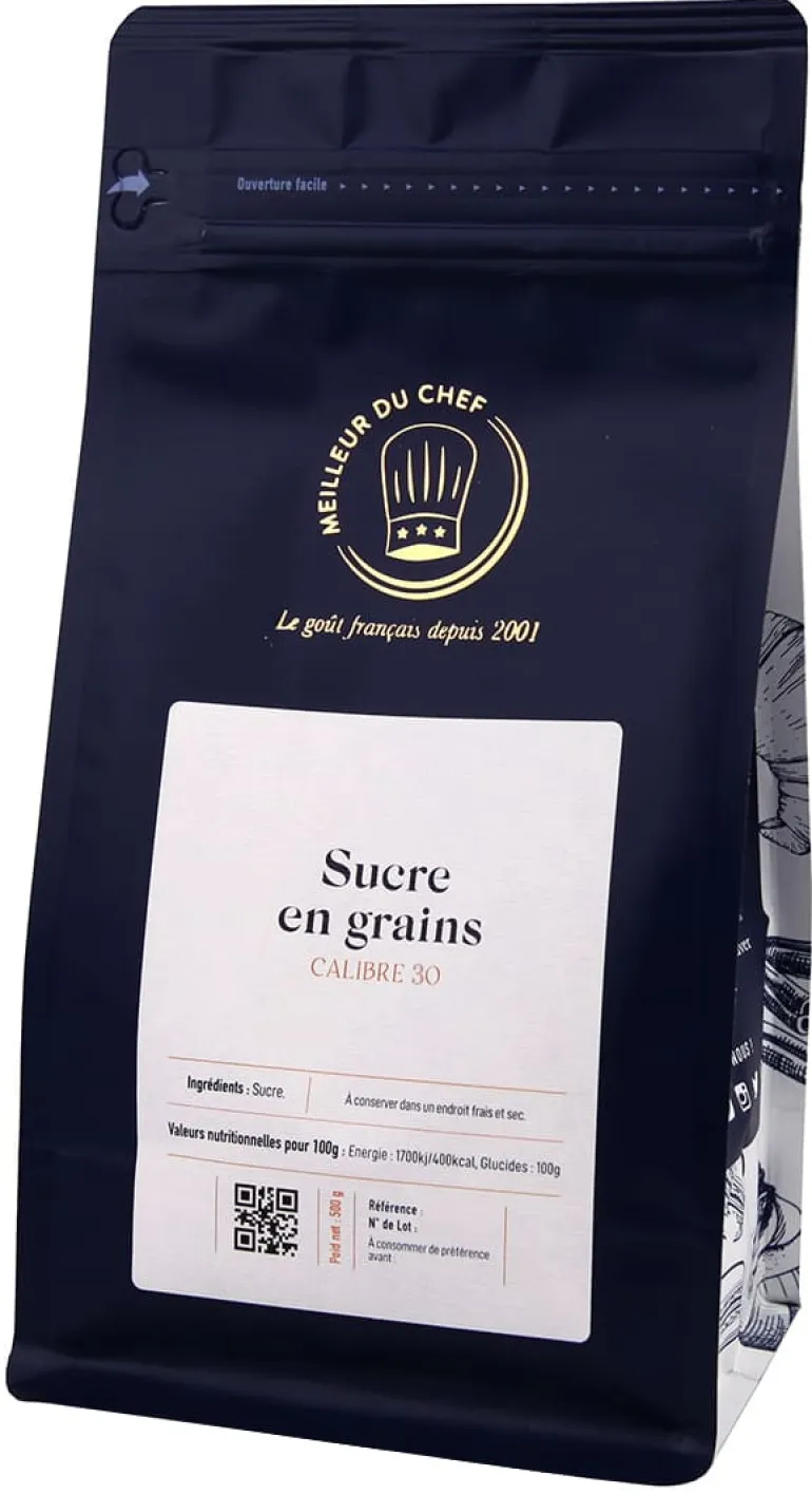 Sucre perlé grain calibre 30 +/- 500 g