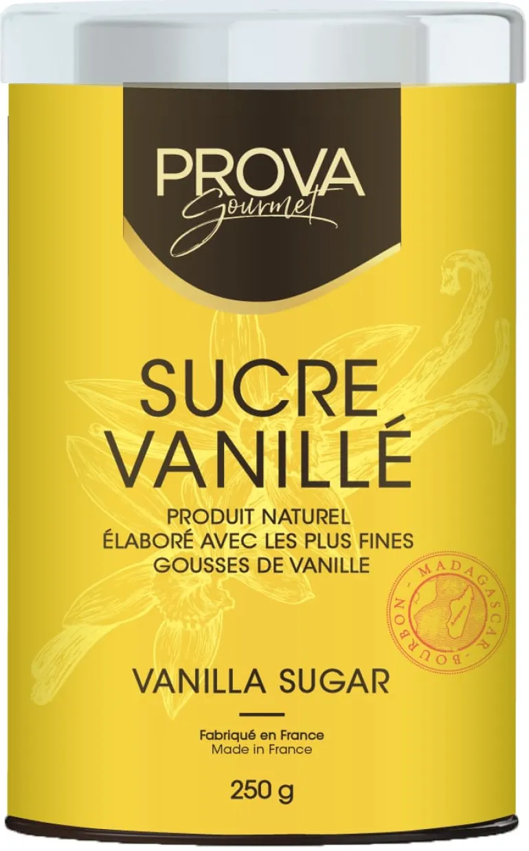 Sucre vanillé à l'extrait de vanille de Madagascar 250 g Prova Gourmet