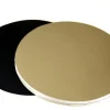 Support gâteau carton rond or et noir Ø 28 cm (x 10) Meilleur du Chef