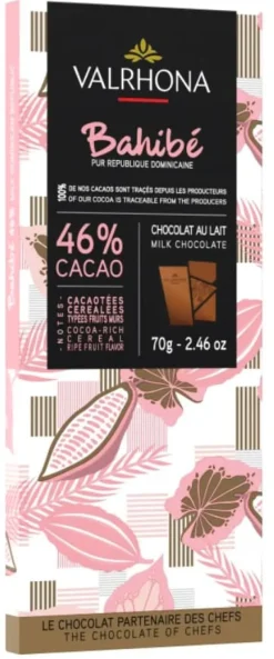 Tablette chocolat au lait Bahibé 46% 70 g Valrhona