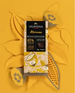 Tablette chocolat noir Abinao 85% 70 g Valrhona