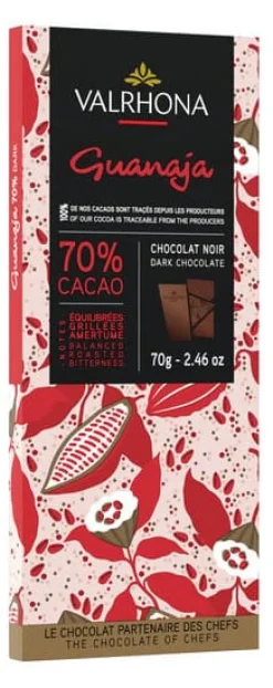 Tablette chocolat noir Guanaja 70% 70 g Valrhona