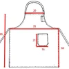 Tablier à bavette Loti Moka ht 90 cm Robur