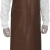 Tablier chocolat à bavette en polyuréthane