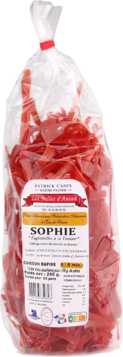 Tagliatelle à la tomate Sophie 250 g Les Belles D'Antan