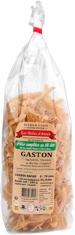 Tagliatelle moyenne complète Gaston 250 g Les Belles D'Antan