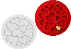 Tapis décor silicone love mini Ø 6 cm x ht 2 mm Silikomart