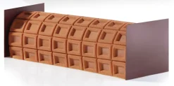 Tapis silicone pour buche chocolat Pavoni