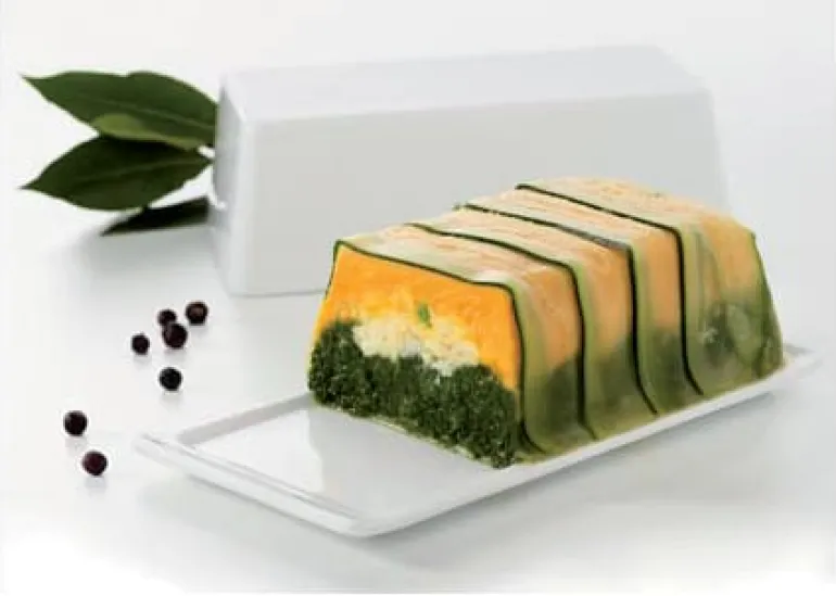 Terrine rectangulaire en porcelaine 21 x 9 cm