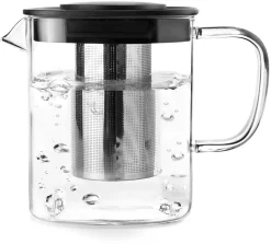 Théière en verre avec filtre Square 1 L Ibili