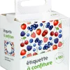 Étiquette confiture autocollante x 100 Chevalier Diffusion