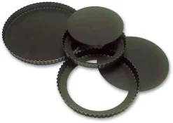 Tourtière bord cannelé fond mobile Ø 24 cm Matfer