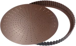 Tourtière cannelée fond perforé mobile Ø 28 cm Gobel