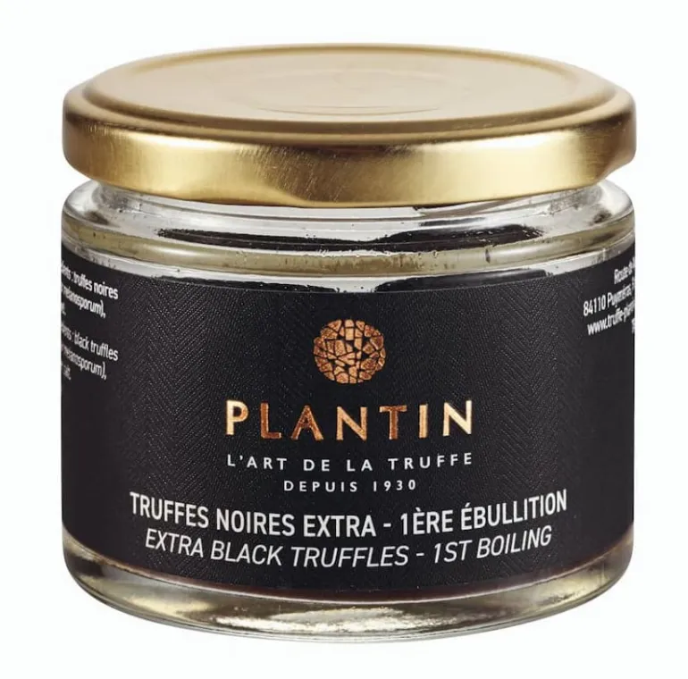 Truffes noires brossées extra 1ère ébullition 27,5 g Plantin