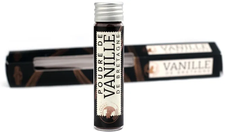 Vanille en poudre de Bretagne tube de 10 gr Vanille de Bretagne