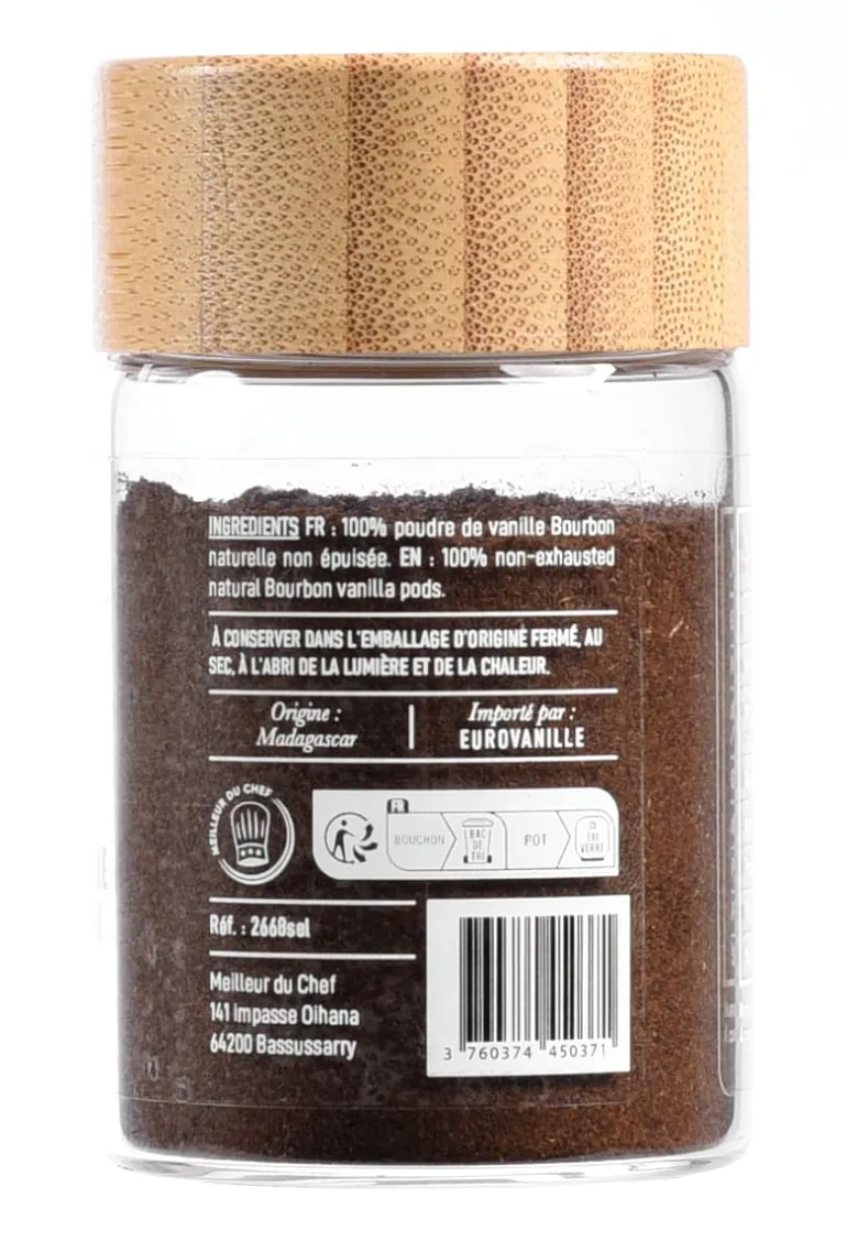 Vanille en poudre Madagascar 25 g Meilleur du Chef