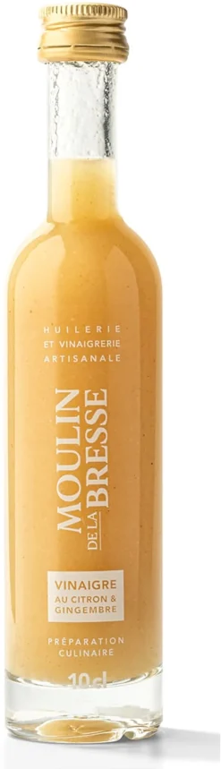 Vinaigre citron et gingembre 25 cl Moulin de la Bresse