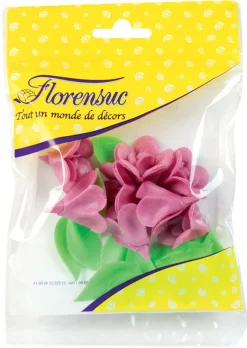 Violettes avec feuilles (x 7) azyme Ø 3,3 cm Florensuc